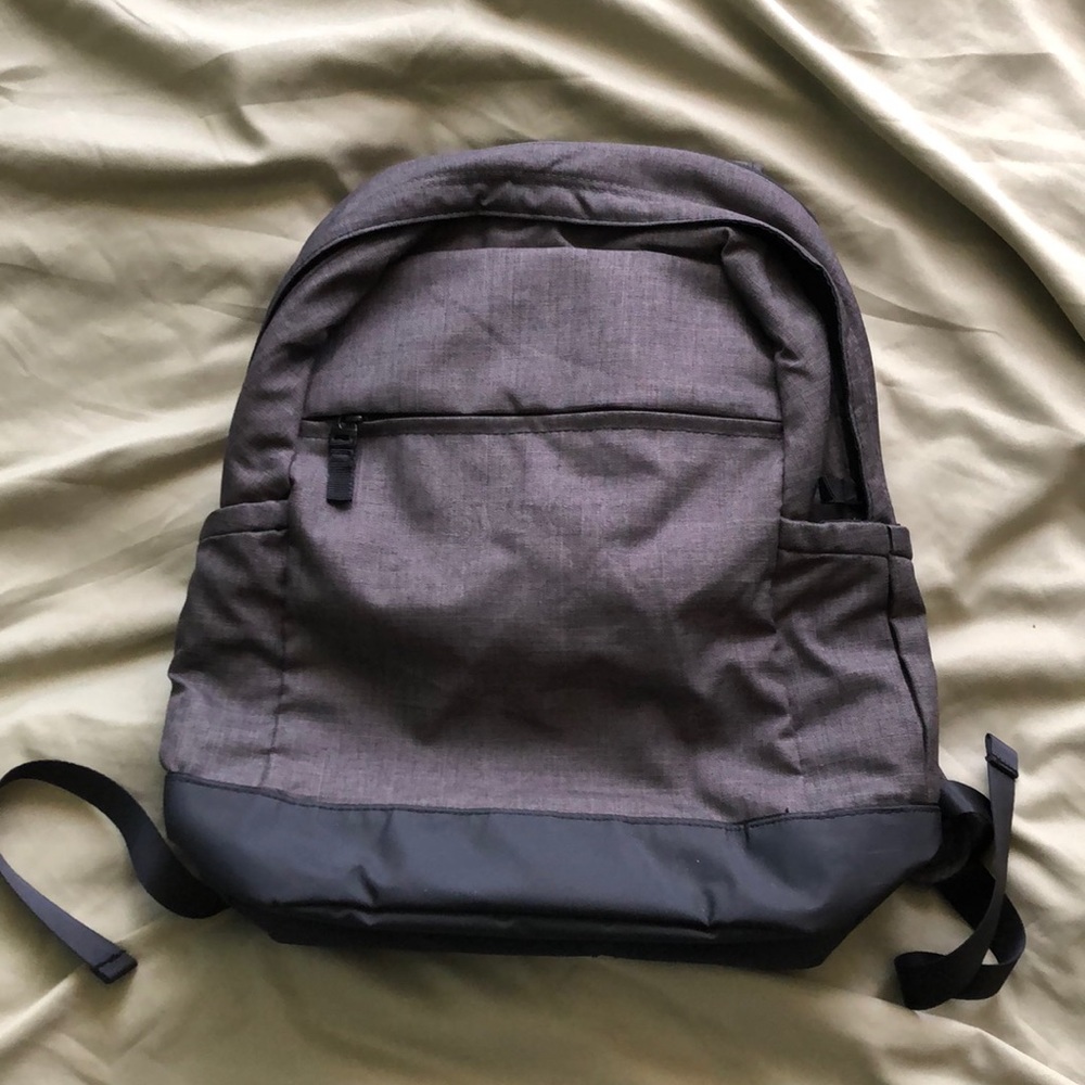 Gray backpack